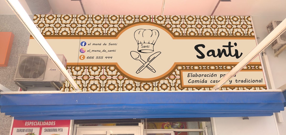 El menú de Santi
