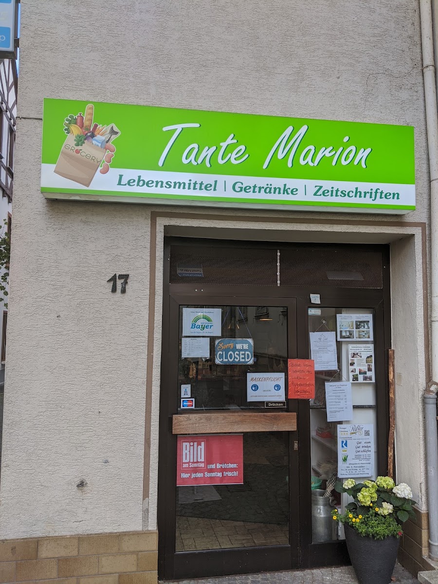 'Tante Marion' - Lebensmittel, Getränke, Zeitschriften und mehr